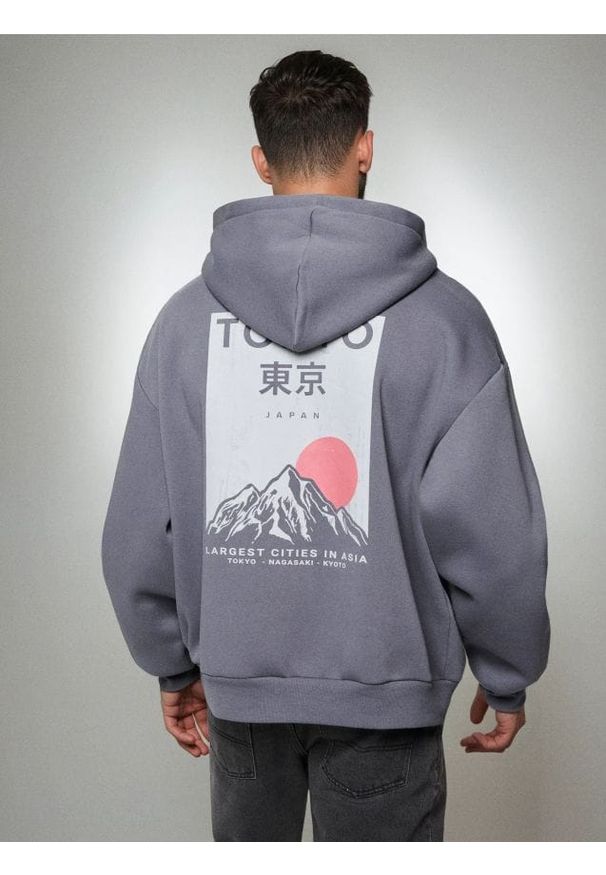 Sinsay - Bluza hoodie z nadrukiem - Inny. Wzór: nadruk