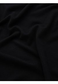 Ombre Clothing - Męski klasyczny sweter z wiskozą BASIC z okrągłym dekoltem – czarny V2 - Rozmiar: XXL. Kolor: czarny. Materiał: wiskoza. Styl: klasyczny #6