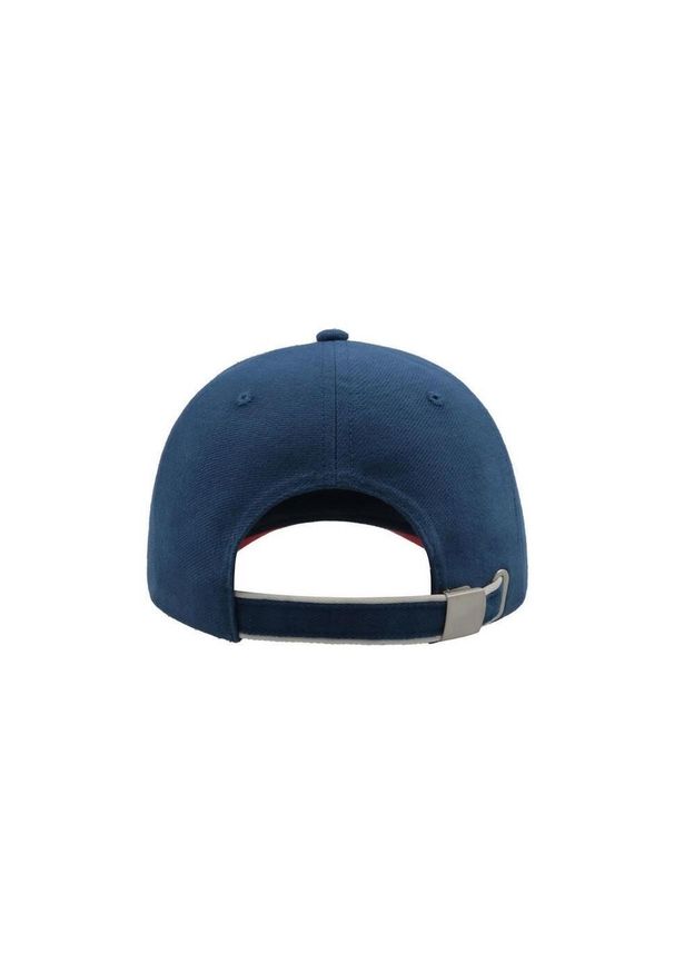 ATLANTIS - Czapka Pilot Piping Sandwich Premium Brush Cotton 6panelowa. Kolor: niebieski