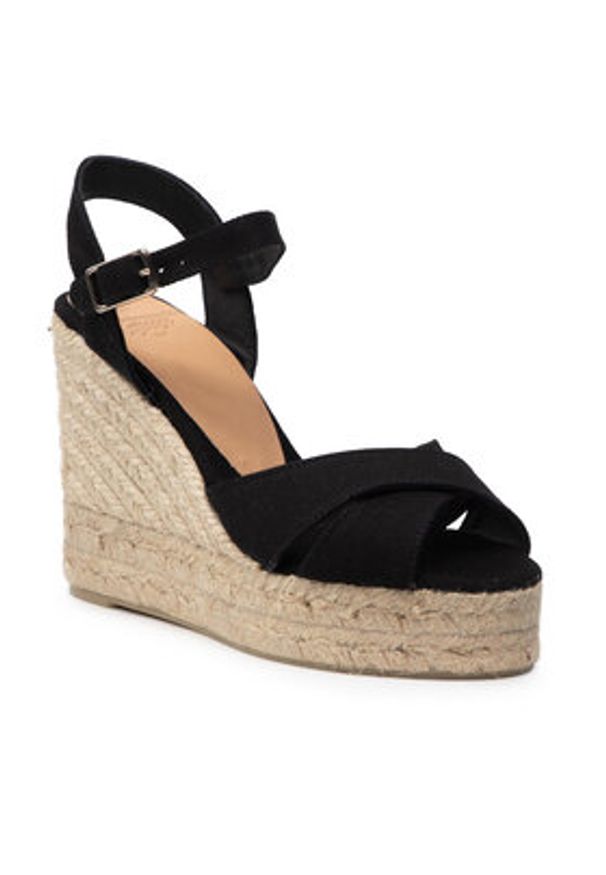 Castañer Espadryle Blaudell/8ED/001 020998-100-35 Czarny. Kolor: czarny. Materiał: materiał