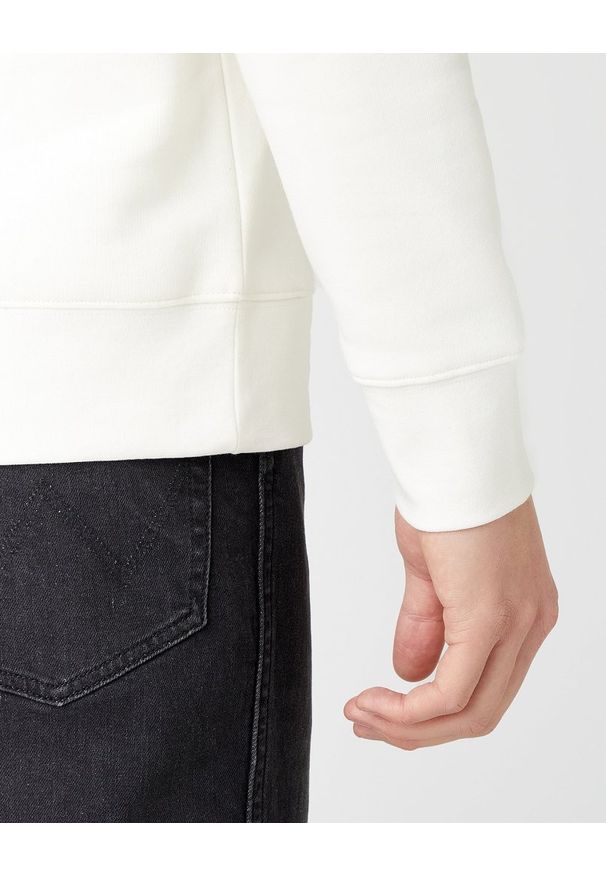 Wrangler - MĘSKA BLUZA WRANGLER SOUL REBEL CREW WHITE W681H1989 112141474