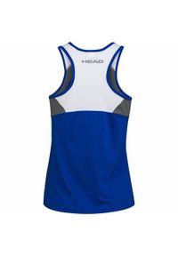 Head - Koszulka bez rękawów damska CLUB 22 Tank Top. Kolor: niebieski. Materiał: poliester. Długość rękawa: bez rękawów. Sport: tenis