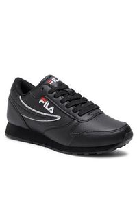 Fila Sneakersy Orbit Low Wmn 1010308.12V Czarny. Kolor: czarny. Materiał: skóra