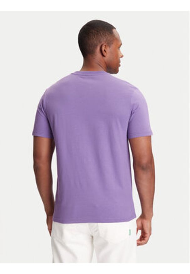 United Colors of Benetton - United Colors Of Benetton T-Shirt 3MI5J1AF7 Fioletowy Regular Fit. Kolor: fioletowy. Materiał: bawełna