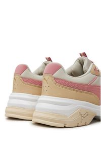 Puma Sneakersy Cassia Via 389223 Beżowy. Kolor: beżowy. Materiał: skóra