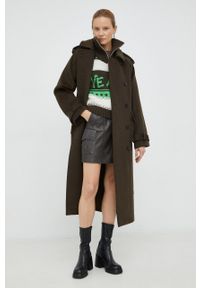 Samsoe & Samsoe - Samsoe Samsoe sweter wełniany kolor zielony z półgolfem. Kolor: zielony. Materiał: wełna. Długość: krótkie #4