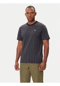 Lacoste T-Shirt TH5902 Szary Regular Fit. Kolor: szary. Materiał: bawełna