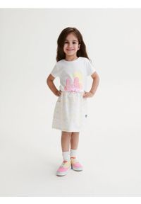 Reserved - Dzianinowa spódnica Disney - złamana biel. Materiał: dzianina. Wzór: motyw z bajki #1