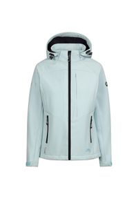 TRESPASS - Kurtka Damska Fryatt Soft Shell. Kolor: niebieski. Sport: turystyka piesza