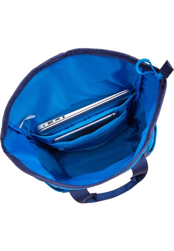 RIVACASE - Plecak Rivacase 5321 niebieski. Kolor: niebieski. Materiał: materiał. Wzór: paski. Styl: casual, sportowy