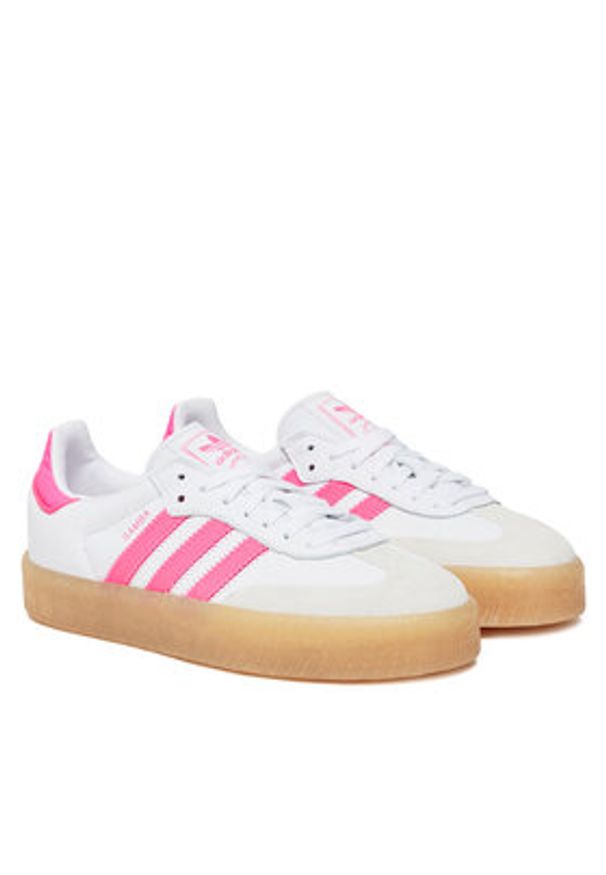 Adidas - adidas Sneakersy Sambae JS3940 Biały. Kolor: biały. Materiał: skóra