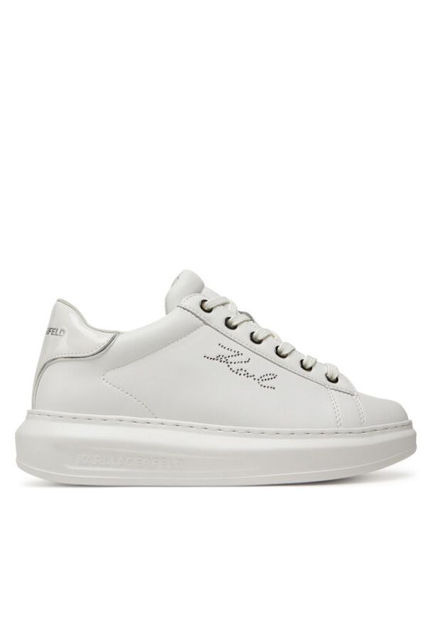 Karl Lagerfeld - KARL LAGERFELD Sneakersy Kapri KL62518 Biały. Kolor: biały. Materiał: skóra