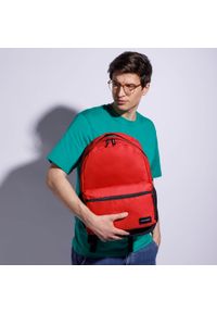 Wittchen - Plecak basic duży czerwono-czarny. Kolor: wielokolorowy, czarny, czerwony. Materiał: poliester. Styl: casual #5