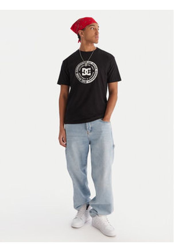 DC Shoes T-Shirt Corpo ADYZT05396 Czarny Regular Fit. Kolor: czarny. Materiał: bawełna