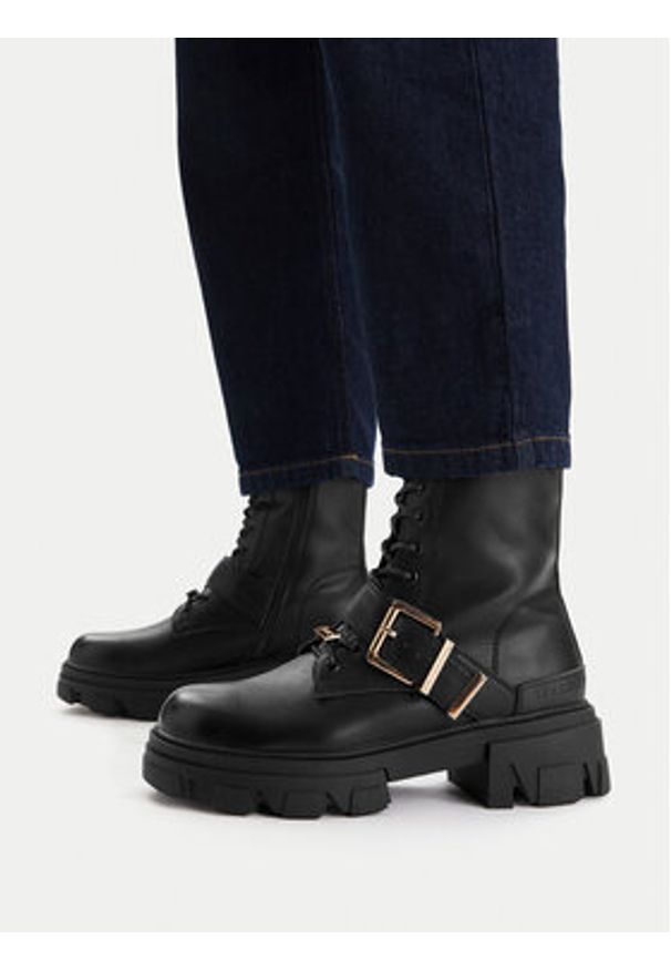 Beverly Hills Polo Club Trapery HY58099-1 Czarny. Kolor: czarny. Materiał: materiał