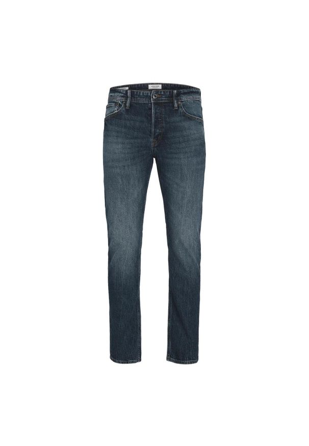 Jeansy Jack & Jones Mike 551 niebieski denim. Kolor: niebieski. Materiał: denim, jeans. Sport: skateboard