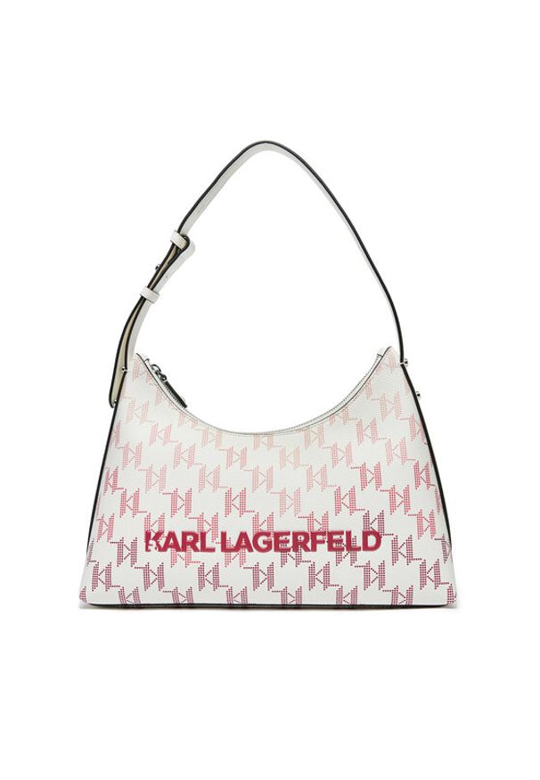 Karl Lagerfeld - KARL LAGERFELD Torebka 245W3195 Biały. Kolor: biały. Materiał: skórzane