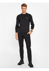 BOSS - Boss Sweter Ever-X_Cn 50498539 Czarny Regular Fit. Kolor: czarny. Materiał: bawełna