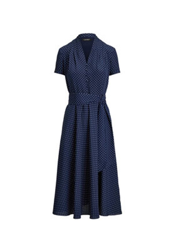 Lauren Ralph Lauren - LAUREN RALPH LAUREN Sukienka koszulowa 200P11525001 Granatowy Regular Fit. Kolor: niebieski. Materiał: syntetyk. Typ sukienki: koszulowe
