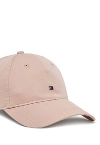 TOMMY HILFIGER - Tommy Hilfiger Czapka z daszkiem Essential Flag Soft Cap AW0AW17632 Różowy. Kolor: różowy. Materiał: bawełna, materiał