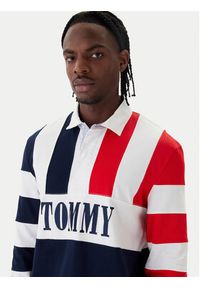 Tommy Jeans Polo Archive Rugby DM0DM23054 Granatowy Relaxed Fit. Typ kołnierza: polo. Kolor: niebieski. Materiał: bawełna #3