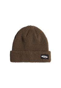 Quiksilver - Czapka z mankietem dla Mężczyzn TOFINO Brązowy. Kolor: brązowy. Materiał: akryl, materiał. Wzór: haft, aplikacja