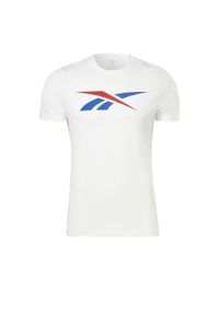 Reebok - Koszulka T-shirt na co dzień męska REEBOK bawełna. Kolor: biały, niebieski, czerwony, wielokolorowy. Materiał: bawełna #1