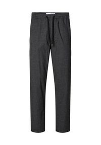 Selected Homme Spodnie materiałowe 16090956 Szary Slim Tapered Fit. Kolor: szary. Materiał: bawełna