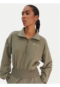 Adidas - adidas Bluza JM1101 Zielony Loose Fit. Kolor: zielony. Materiał: bawełna #2