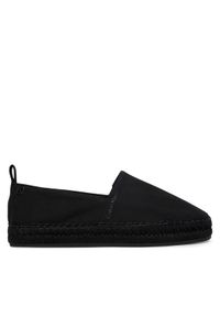 Calvin Klein Espadryle Oblique Espadrille Canvas HW0HW02931 Czarny. Kolor: czarny. Materiał: materiał #1