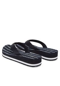 TOMMY HILFIGER - Tommy Hilfiger Japonki Im Th Chainprint Midwedge Sandal FW0FW08527 Granatowy. Kolor: niebieski. Materiał: materiał #6