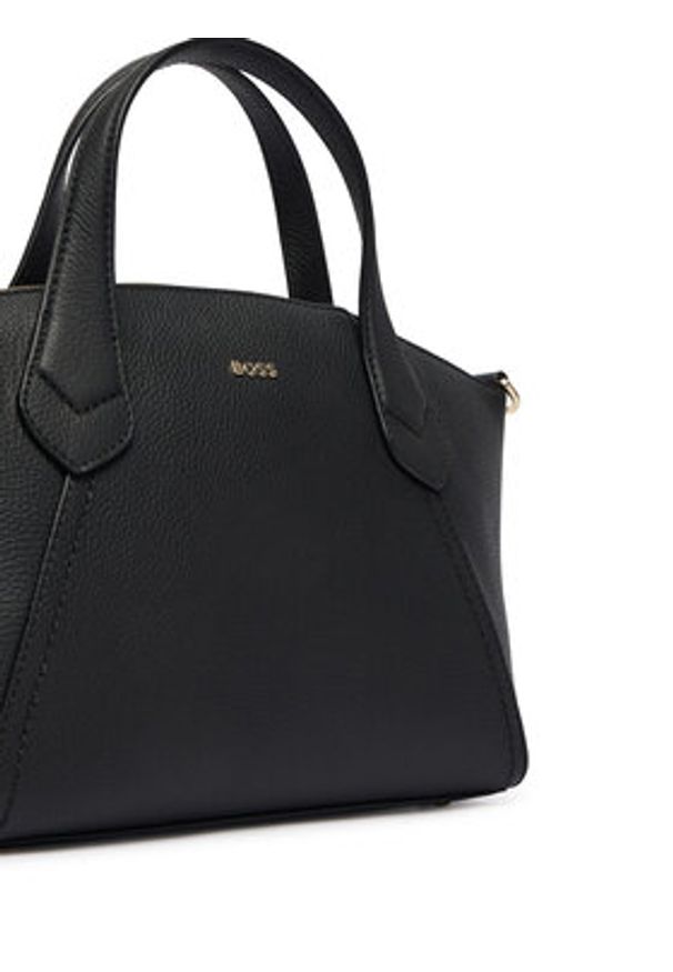 BOSS Torebka Lenah S 50563384 Czarny. Kolor: czarny. Materiał: skórzane