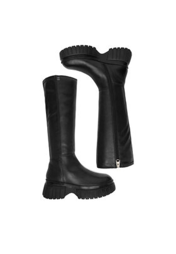 G-Star RAW - G-Star Raw Kozaki CEO-WI33-CS555-KIWI-16 Czarny. Kolor: czarny. Materiał: skóra