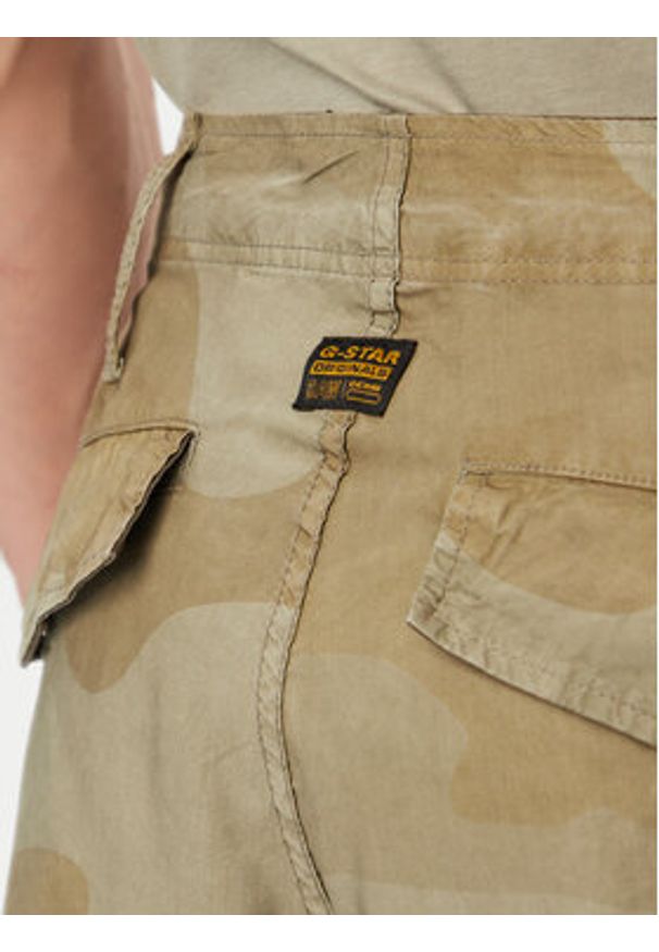 G-Star RAW - G-Star Raw Spodnie materiałowe MA1 Cargo D26945-E520 Zielony jasny Tapered Fit. Kolor: zielony. Materiał: syntetyk
