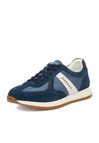Guess Jeans Sneakersy EO-ORLANDO-01 126AM Granatowy. Kolor: niebieski. Materiał: materiał #3