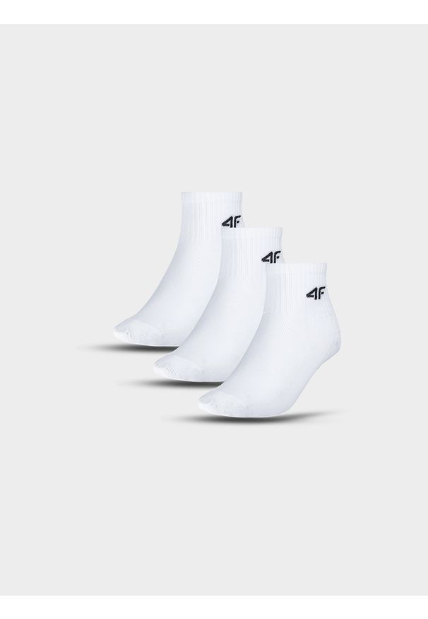 4f - 4F Skarpetki casual za kostkę (3-pack) dziecięce - multikolor 36-38. Kolor: wielokolorowy. Materiał: materiał, włókno, poliamid, bawełna