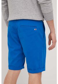 Tommy Jeans szorty SCANTON DM0DM13221.PPYY męskie. Kolor: niebieski. Materiał: tkanina, materiał. Wzór: gładki #3