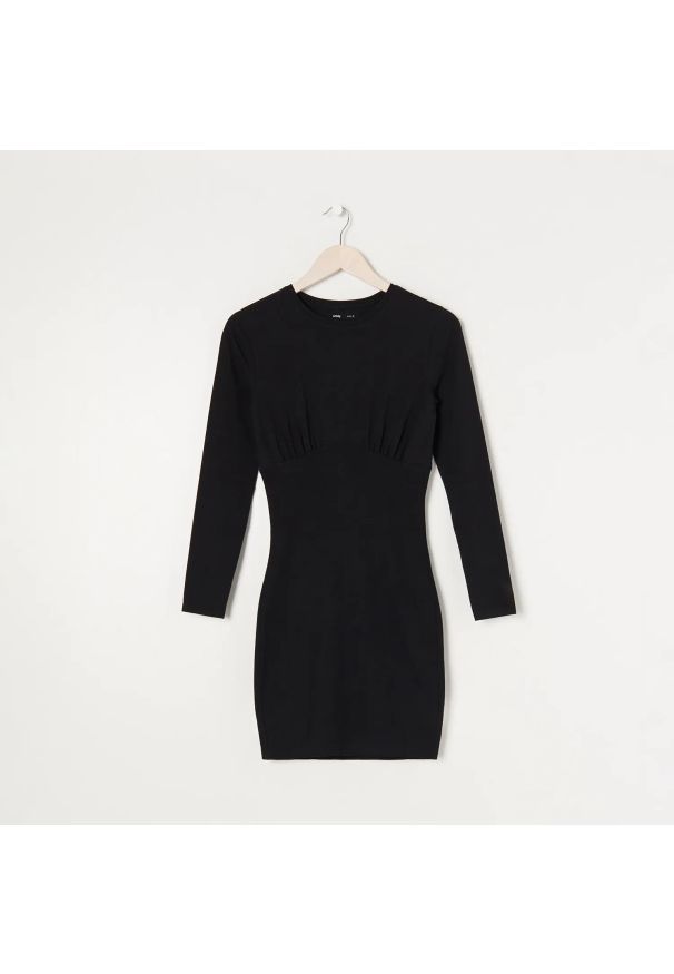 Sinsay - Sukienka mini ołówkowa - Czarny. Kolor: czarny. Typ sukienki: ołówkowe. Długość: mini