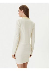 Calvin Klein Jeans Sukienka codzienna Monologo LV047F839G Żółty Regular Fit. Okazja: na co dzień. Kolor: żółty. Materiał: bawełna. Typ sukienki: proste. Styl: casual #3