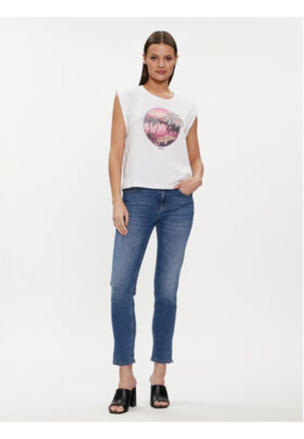 Liu Jo T-Shirt MA4332 J5003 Biały Regular Fit. Kolor: biały. Materiał: bawełna