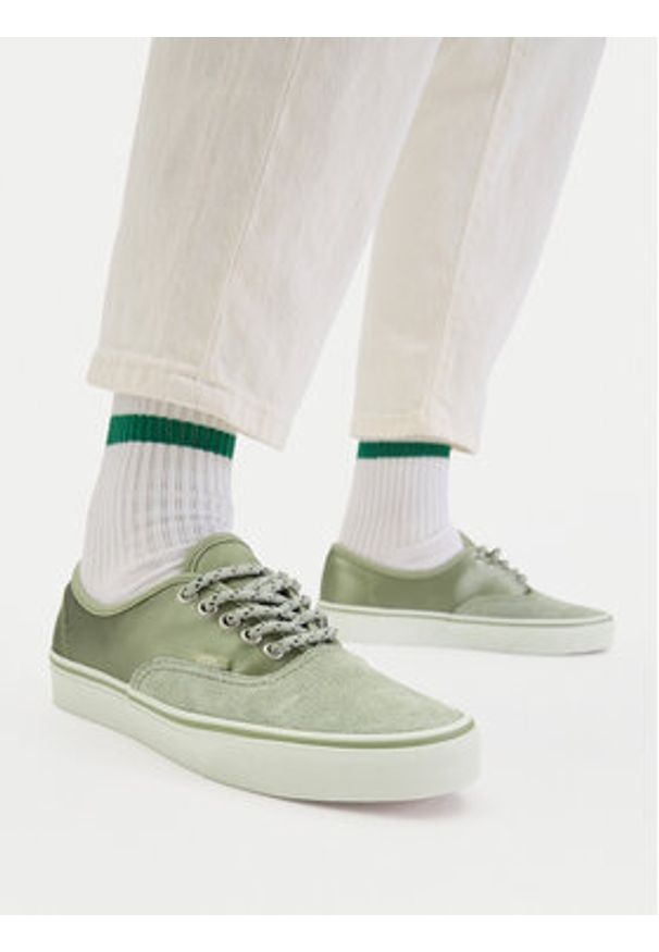 Vans Tenisówki Authentic VN000EHHFSG1 Zielony. Kolor: zielony. Materiał: zamsz, skóra