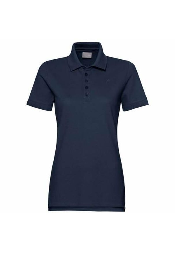 Koszulka sportowa damska Head 814289DB. Typ kołnierza: polo. Kolor: czarny, niebieski, wielokolorowy. Styl: sportowy