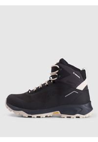 4f - 4F Wysokie buty trekkingowe ICE CRACKER z izolacją Primaloft damskie - czarne 37. Wysokość cholewki: przed kolano. Kolor: czarny. Materiał: nylon. Szerokość cholewki: normalna. Sezon: zima