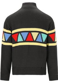 Bluza z kapturem wiatrówka SOS Uni knit. Typ kołnierza: kaptur. Kolor: wielokolorowy, czarny, szary, brązowy. Sezon: zima. Styl: sportowy, retro