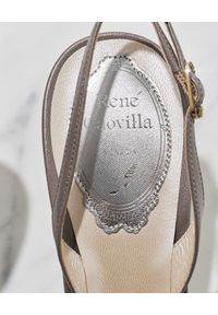 RENE CAOVILLA - Satynowe sandały na szpilce Fiona. Zapięcie: pasek. Kolor: szary. Materiał: satyna. Wzór: aplikacja. Obcas: na szpilce. Wysokość obcasa: średni #7