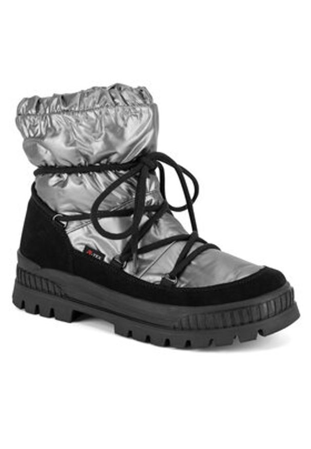 Rieker Revolution Lifestyle Śniegowce W2170-42 Szary. Kolor: szary. Materiał: skóra, zamsz