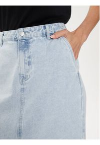 Vila Spódnica jeansowa Kira 14099130 Niebieski Regular Fit. Kolor: niebieski. Materiał: bawełna #2