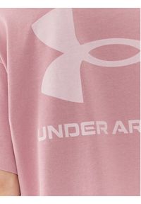 Under Armour T-Shirt Ua W Logo Lc Oversized Hw Ss 1379948 Różowy Loose Fit. Kolor: różowy. Materiał: bawełna #3