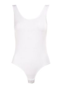 Born2be - Białe Body Iomiera. Kolor: biały. Materiał: bawełna, jeans, materiał. Długość rękawa: na ramiączkach. Wzór: gładki. Styl: wakacyjny, klasyczny #3