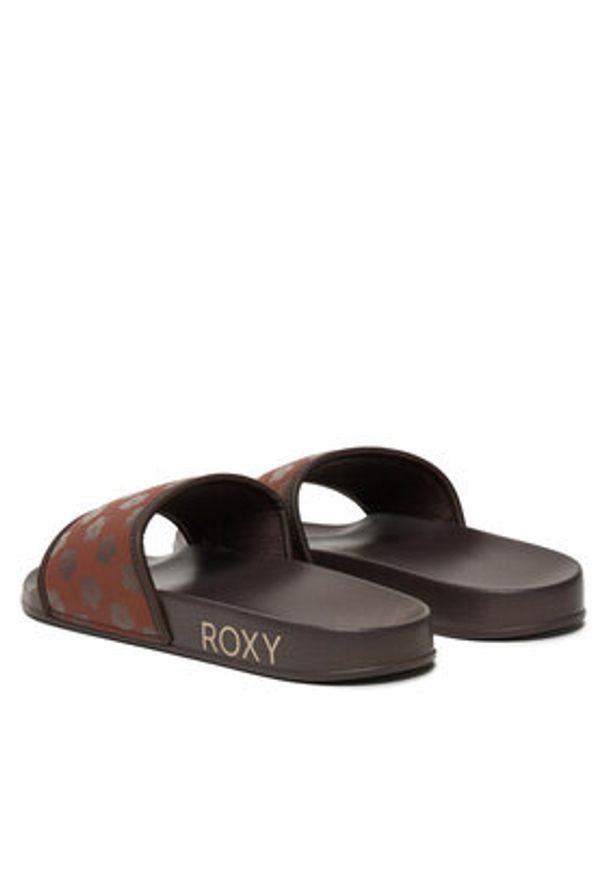 Roxy Klapki ARJL100909 Brązowy. Kolor: brązowy. Materiał: skóra